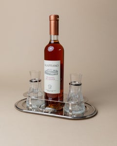 Set of 2 Vintage Silverplated, Mid Century Design Italy, 70s