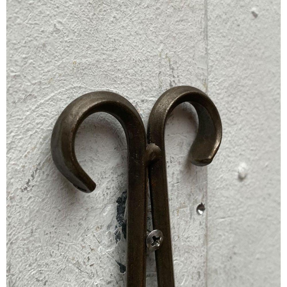 Juego de 2 portavelas de pared de hierro forjado sueco vintage de Ahrnebergs en venta 6