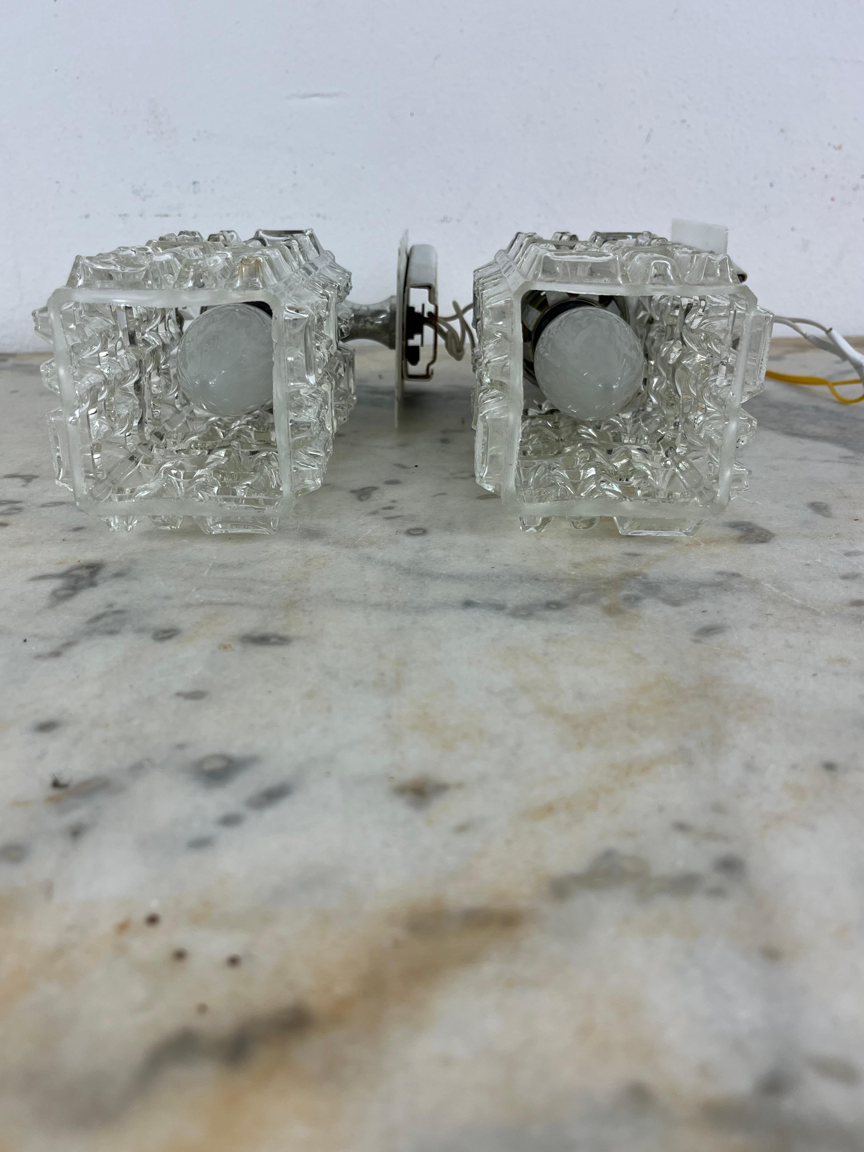 Late 20th Century Set of 2 Vintage Targetti Sankey Wall Lamps, Made in Italy, 1970s
