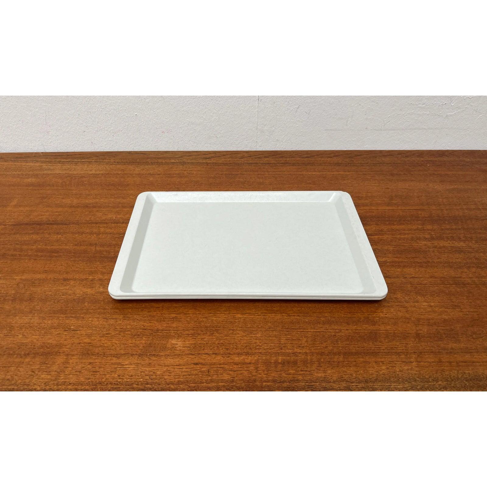2er-Set westdeutscher Fiberglas-Kunststofftabletts von Presswerk Köngen im Angebot 5