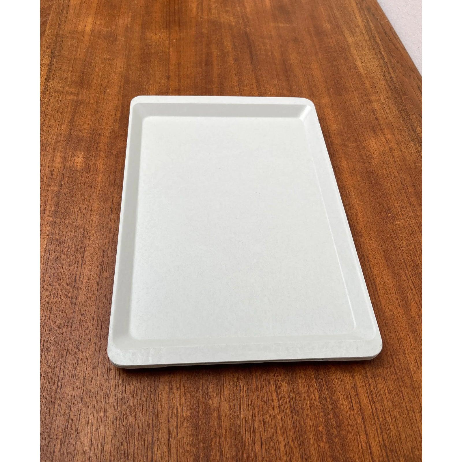 2er-Set westdeutscher Fiberglas-Kunststofftabletts von Presswerk Köngen im Angebot 3