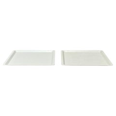 2er-Set westdeutscher Fiberglas-Kunststofftabletts von Presswerk Köngen