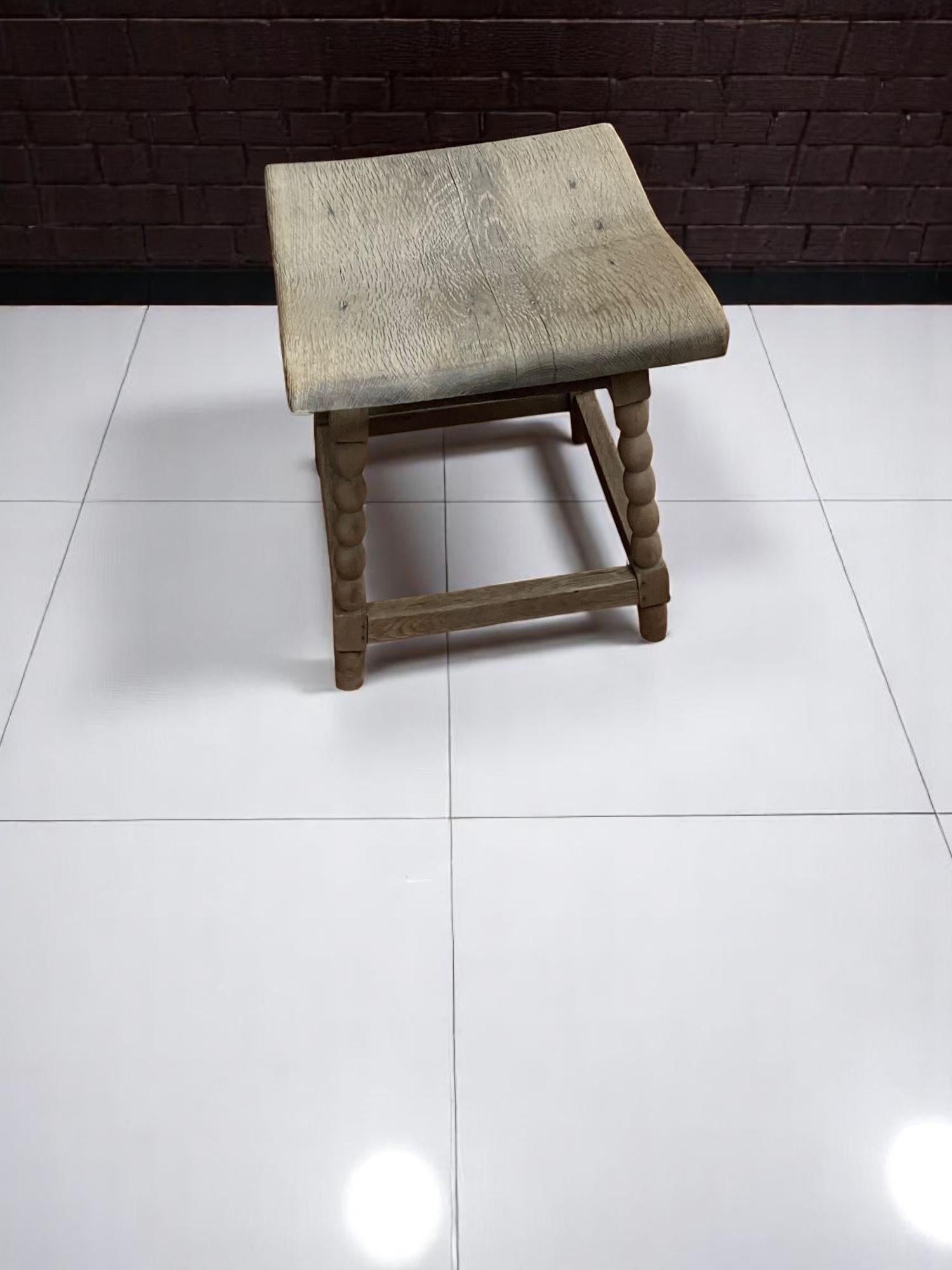 Francese set di 2 sgabelli in legno vintage - fascino rustico francese
