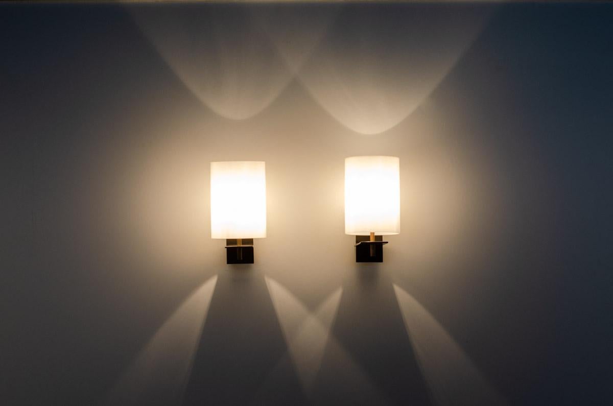Set of 2 Wall Lamps by Georges Frydman for EFA 1955 1