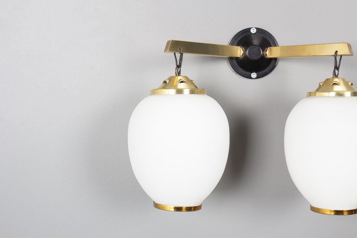 Set of 2 wall lamps, Italian design, 1950s For Sale 3