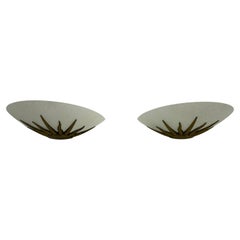 Set di 2 lampade da parete Sunburst , anni '70 Francia