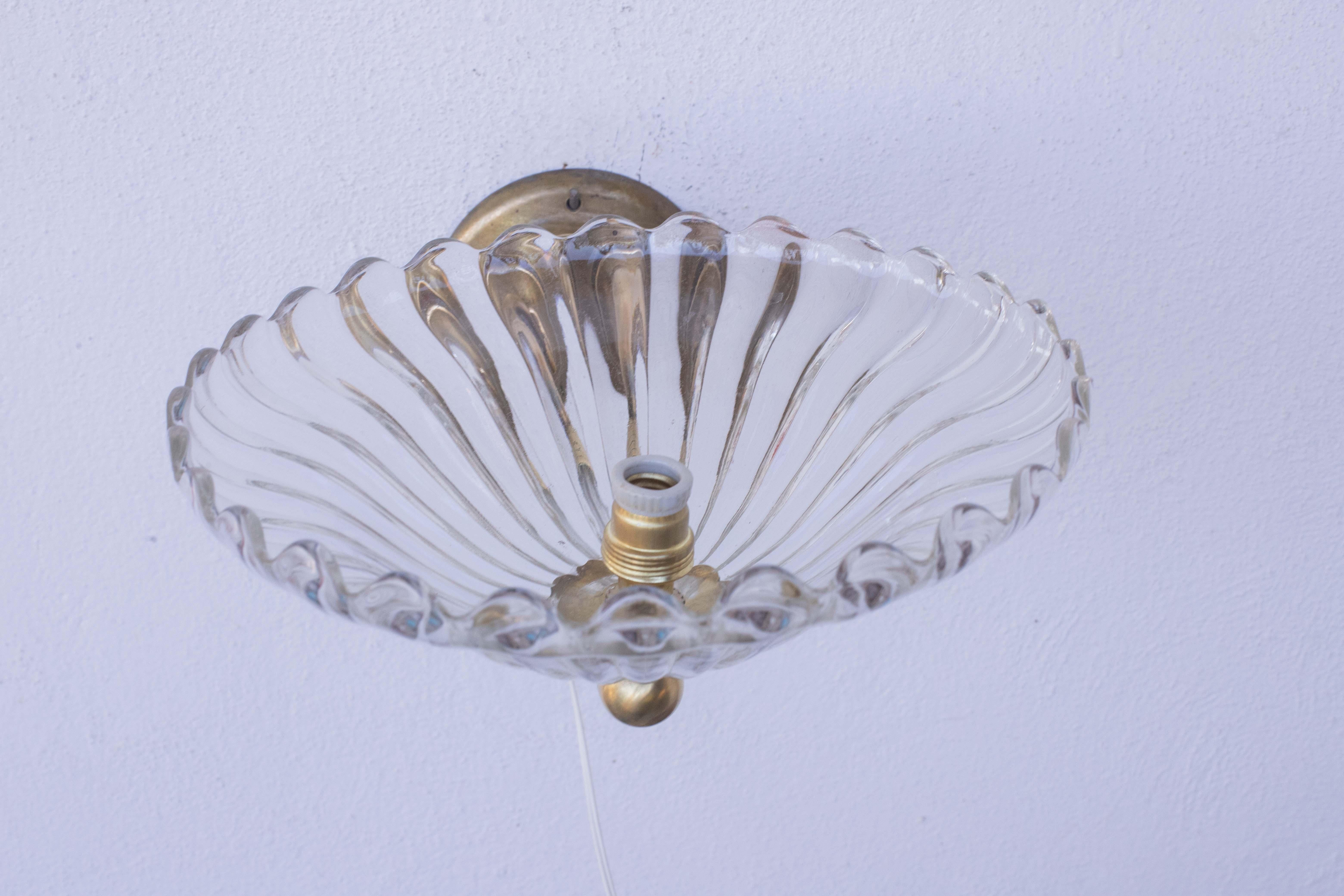 Juego de 2 Apliques de Barovier & Toso Cristal de Murano, Italia, 1950 en venta 6