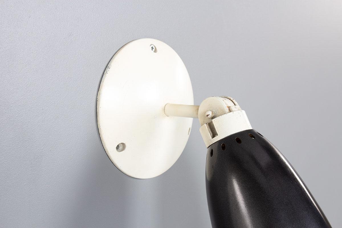 Francese Set di 2 lampade da parete in metallo, 1950 in vendita