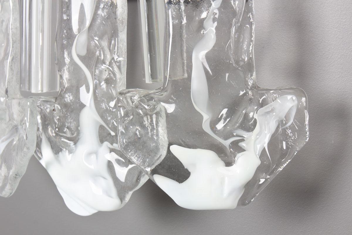Set of 2 wall lights in Murano glass 1960 For Sale 2