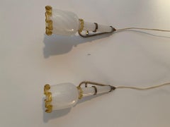 Satz von 2 Wandleuchten von Venini nach Fulvio Bianconi