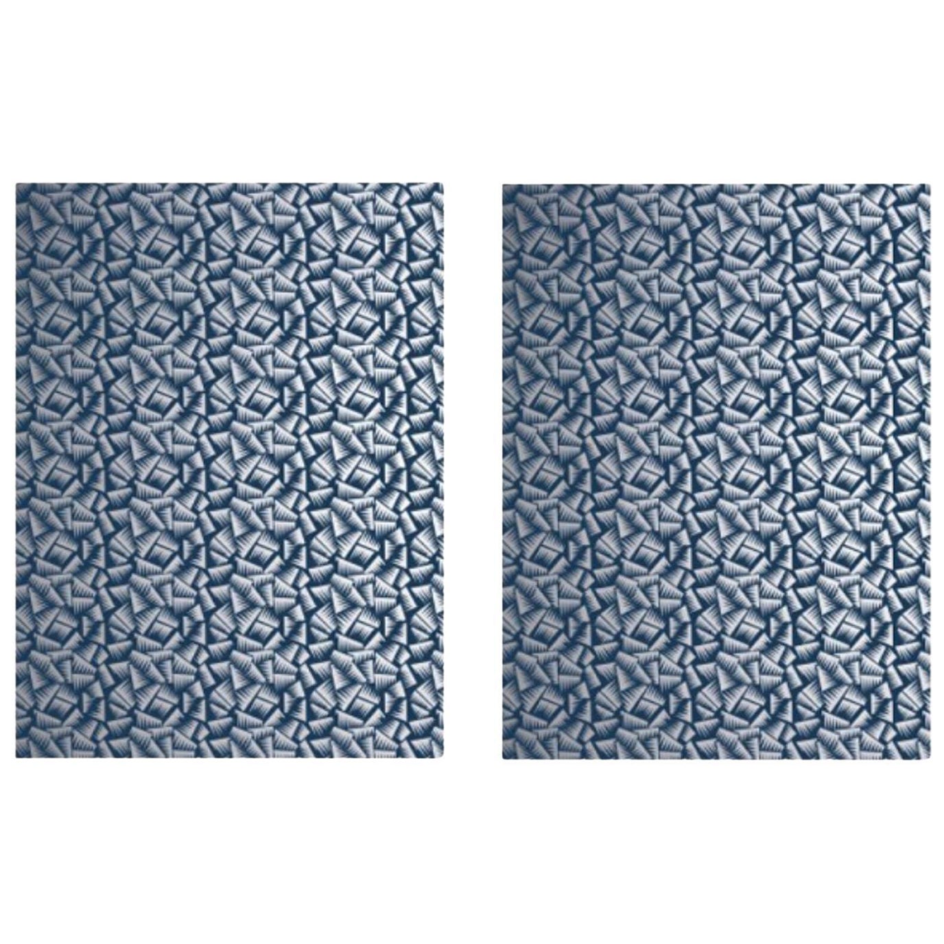 Ensemble de 2 papiers peints « JER » de Jacques Emile Rulhmann