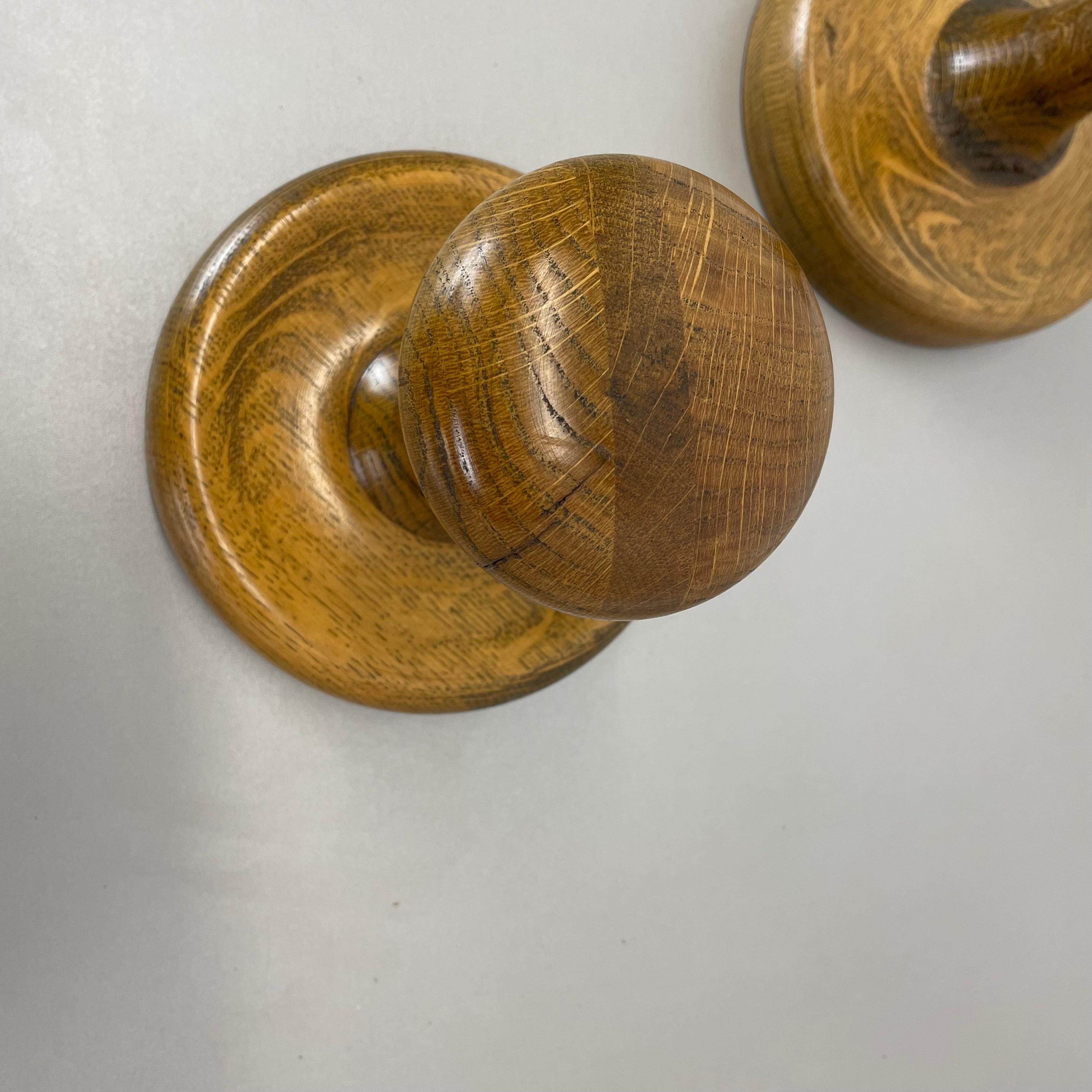 20th Century set of 2 Wardrobe Hook Coat Rack Elements CHAPO PERRIAND Style, France, 1970s For Sale
