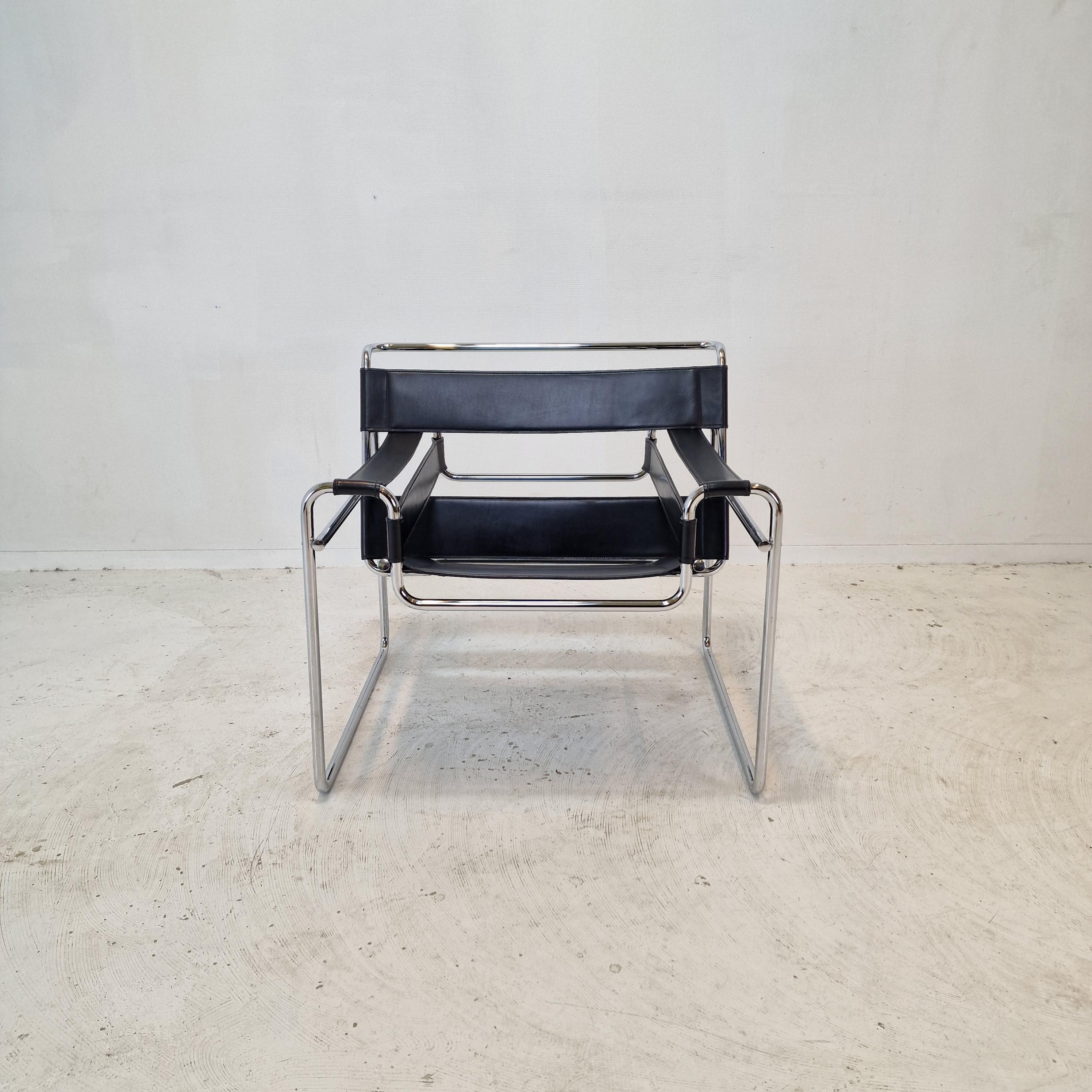 Mid-Century Modern Ensemble de 2 chaises Wassily de Marcel Breuer en vente