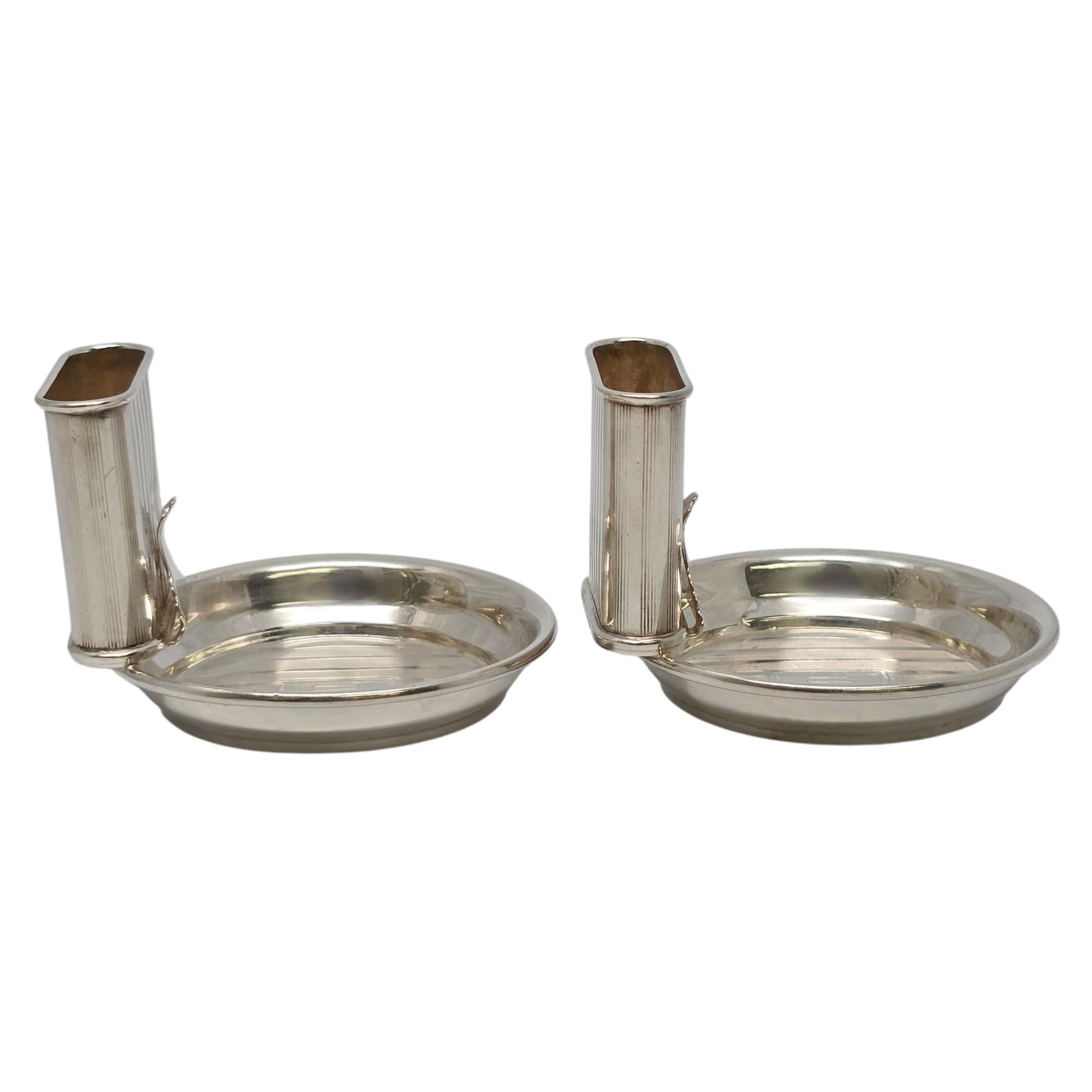 Set di 2 portacenere e portafiammiferi in argento Sterling di Webster con MONO 21308 In condizioni buone in vendita a Washington Depot, CT