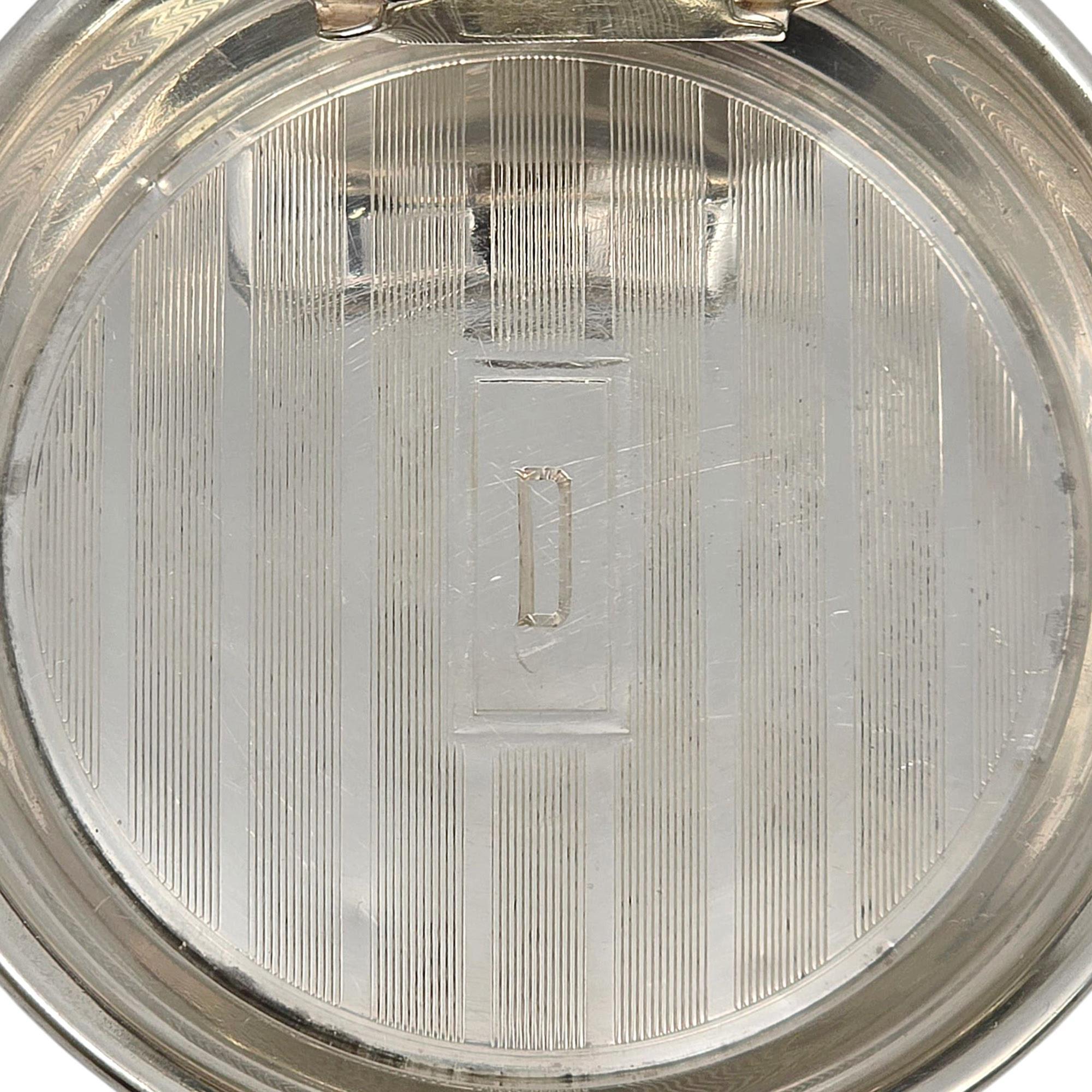 Set di 2 portacenere e portafiammiferi in argento Sterling di Webster con MONO 21308 in vendita 2