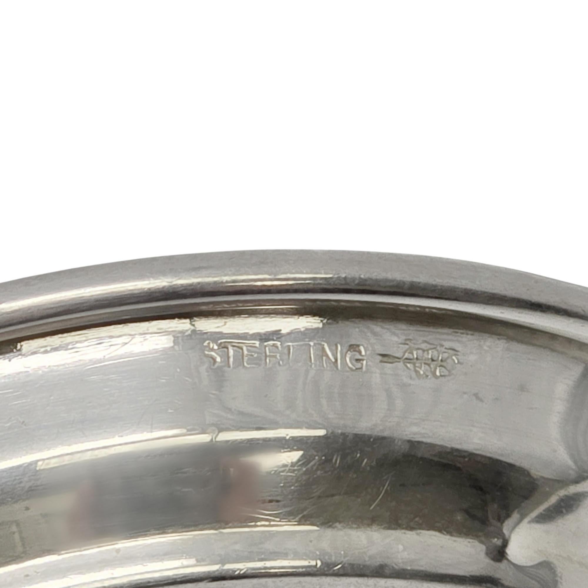 Set di 2 portacenere e portafiammiferi in argento Sterling di Webster con MONO 21308 in vendita 3