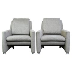 Set of 2 well-maintained and comfortable Leolux Fidamigo design armchairs