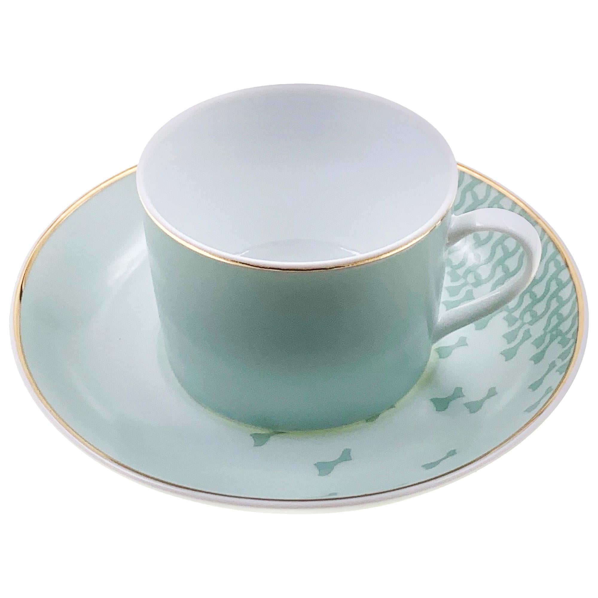 Set Of 2 Western Tea Cup With Saucer Mid Century Rhythm André Fu Living