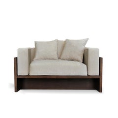 Set of 2 White Chaplin Armchair by Collector