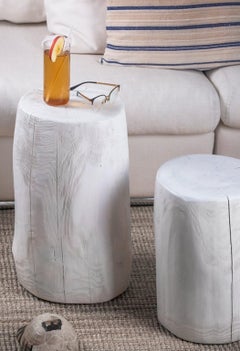 Set of 2 White Kabuk Coffee Table by Rectangle Studio