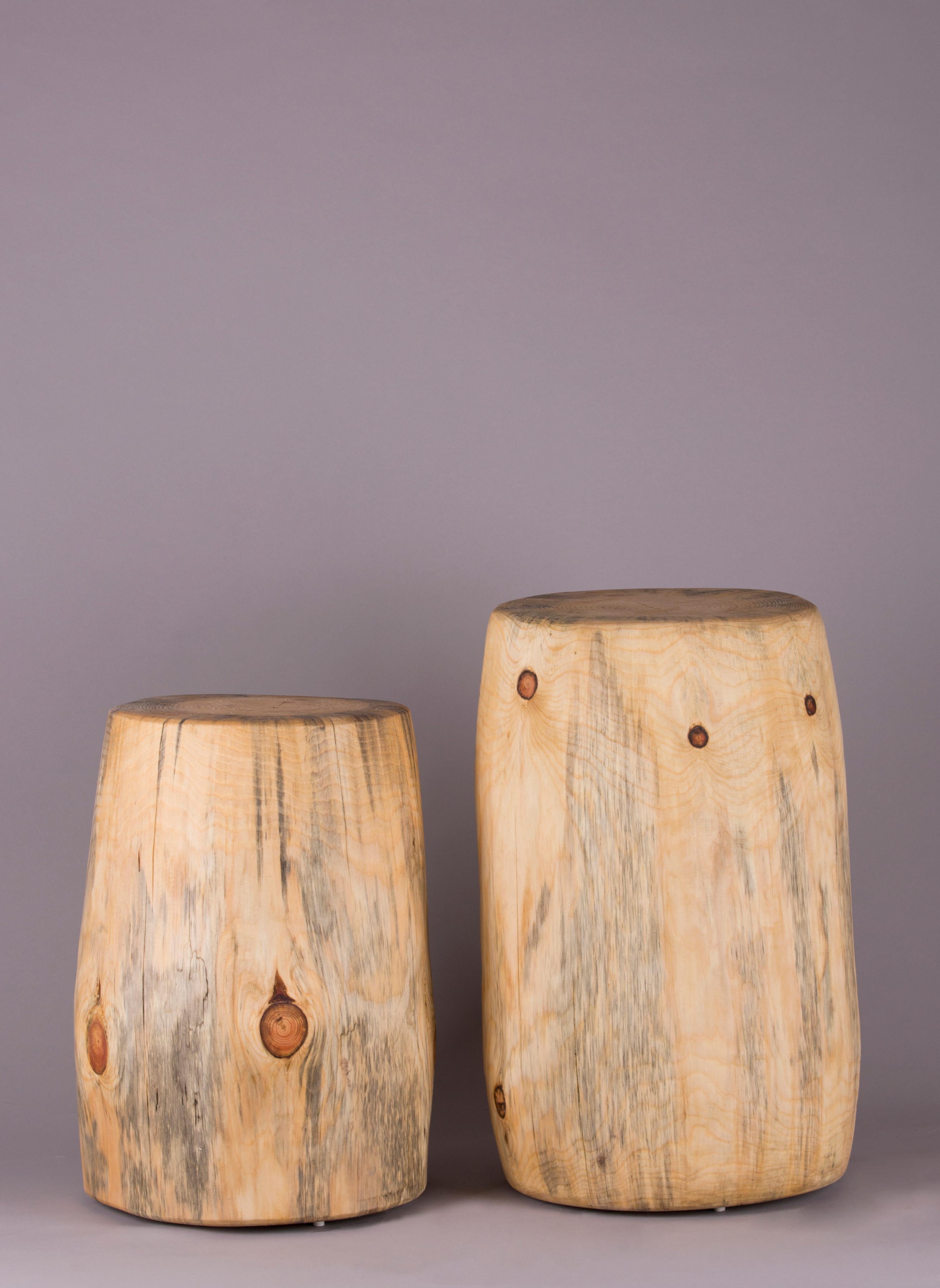 Pin Ensemble de 2 tables basses Kabuk blanches par Rectangle Studio en vente