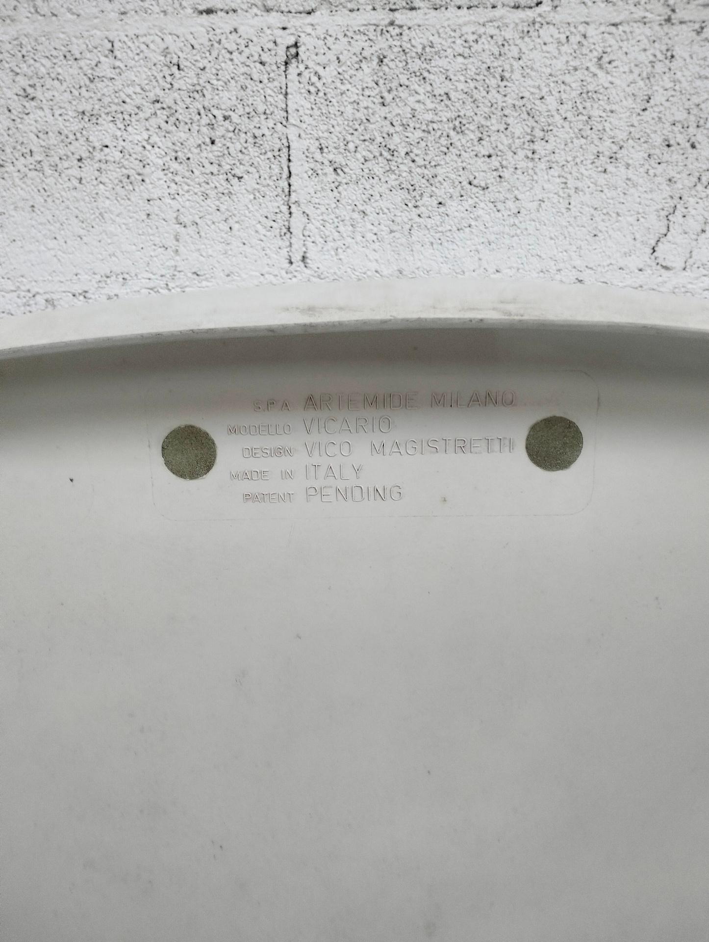 Juego de 2 sillones de plástico blanco modelo 