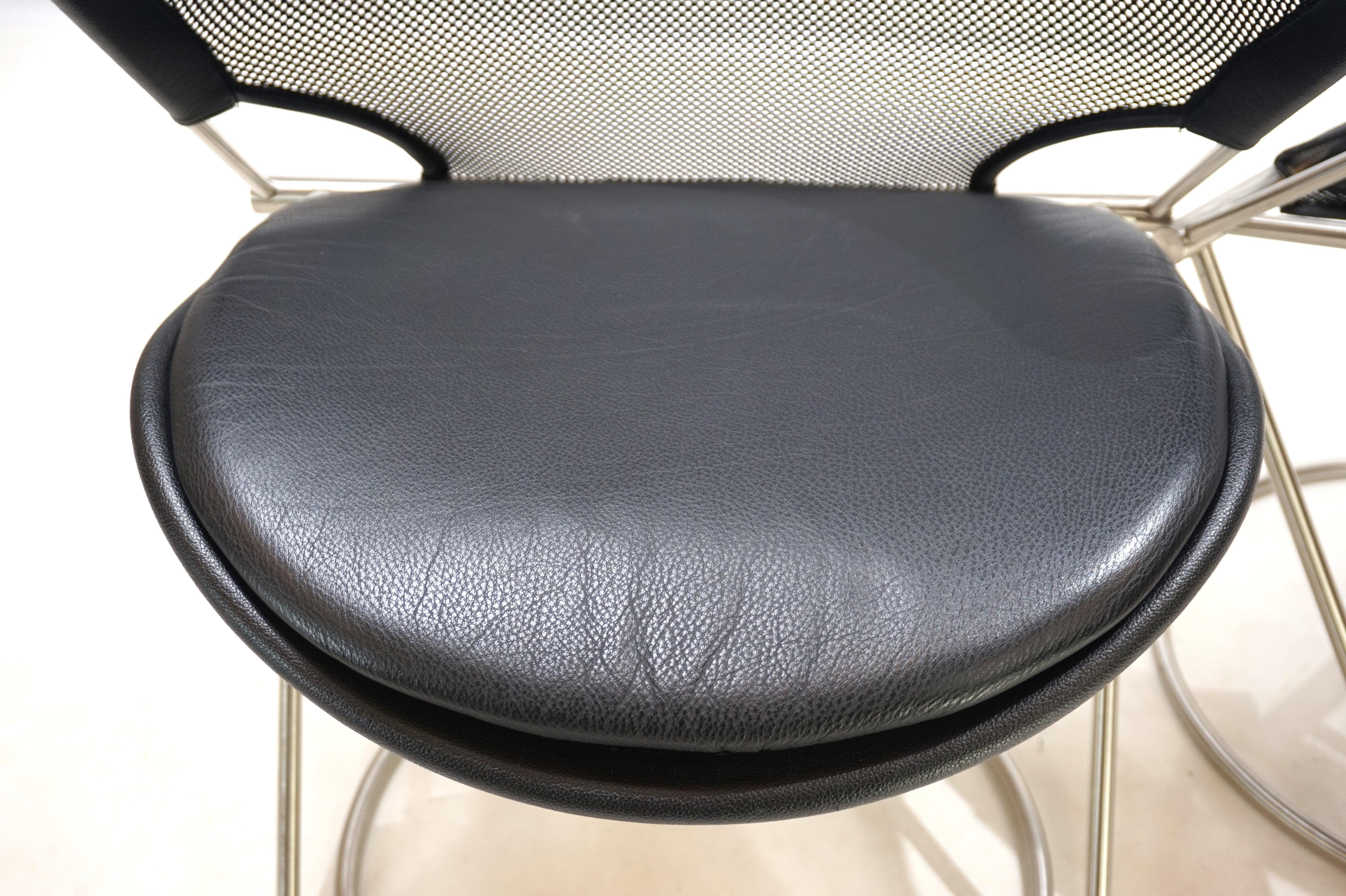 Ensemble de 2 chaises de conférence / de salle à manger Wilkhahn Nuvola par Herbert Ohl, 1980 en vente 4