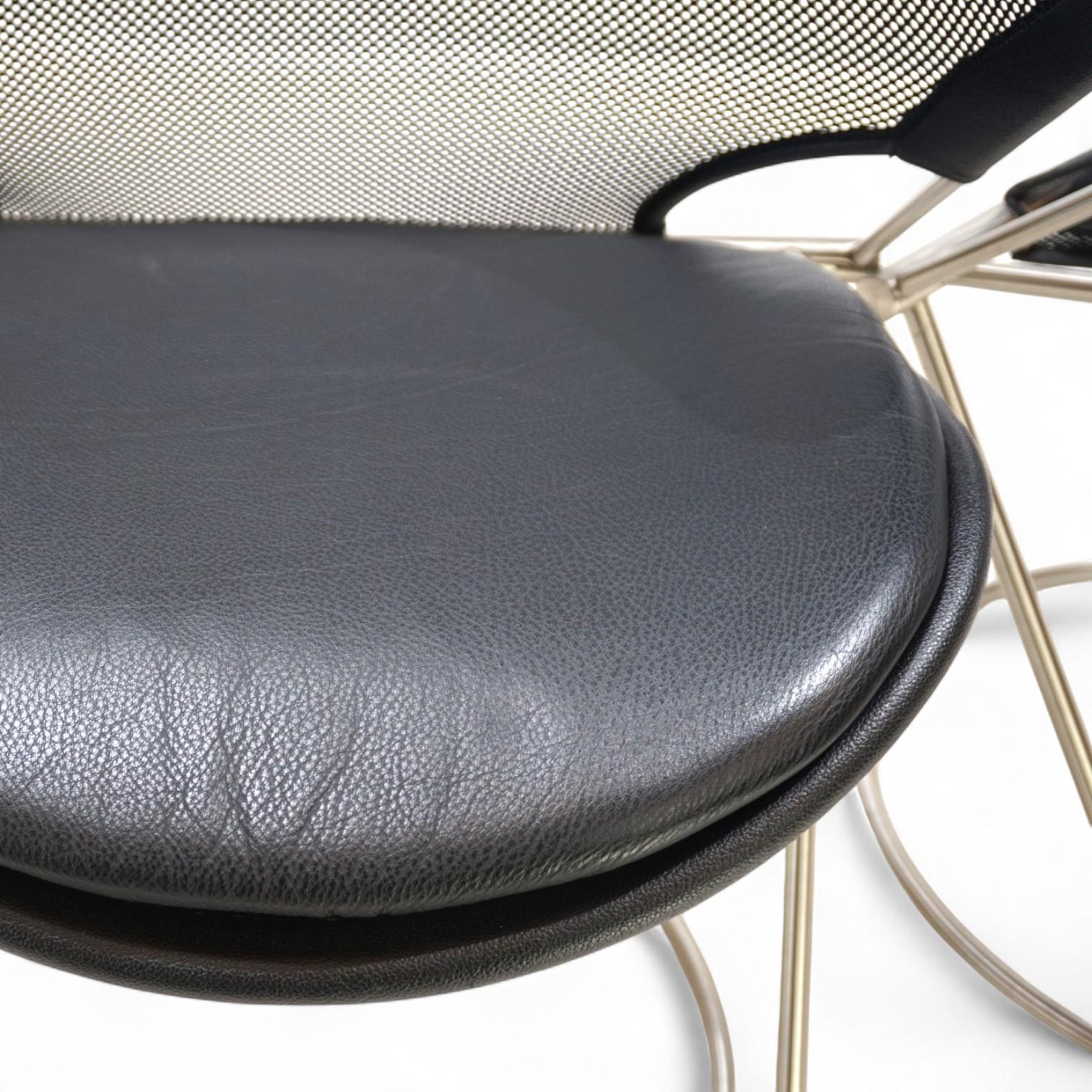 Set of 2 Wilkhahn Nuvola conference / dining room chairs by Herbert Ohl, 1980 in vendita 4