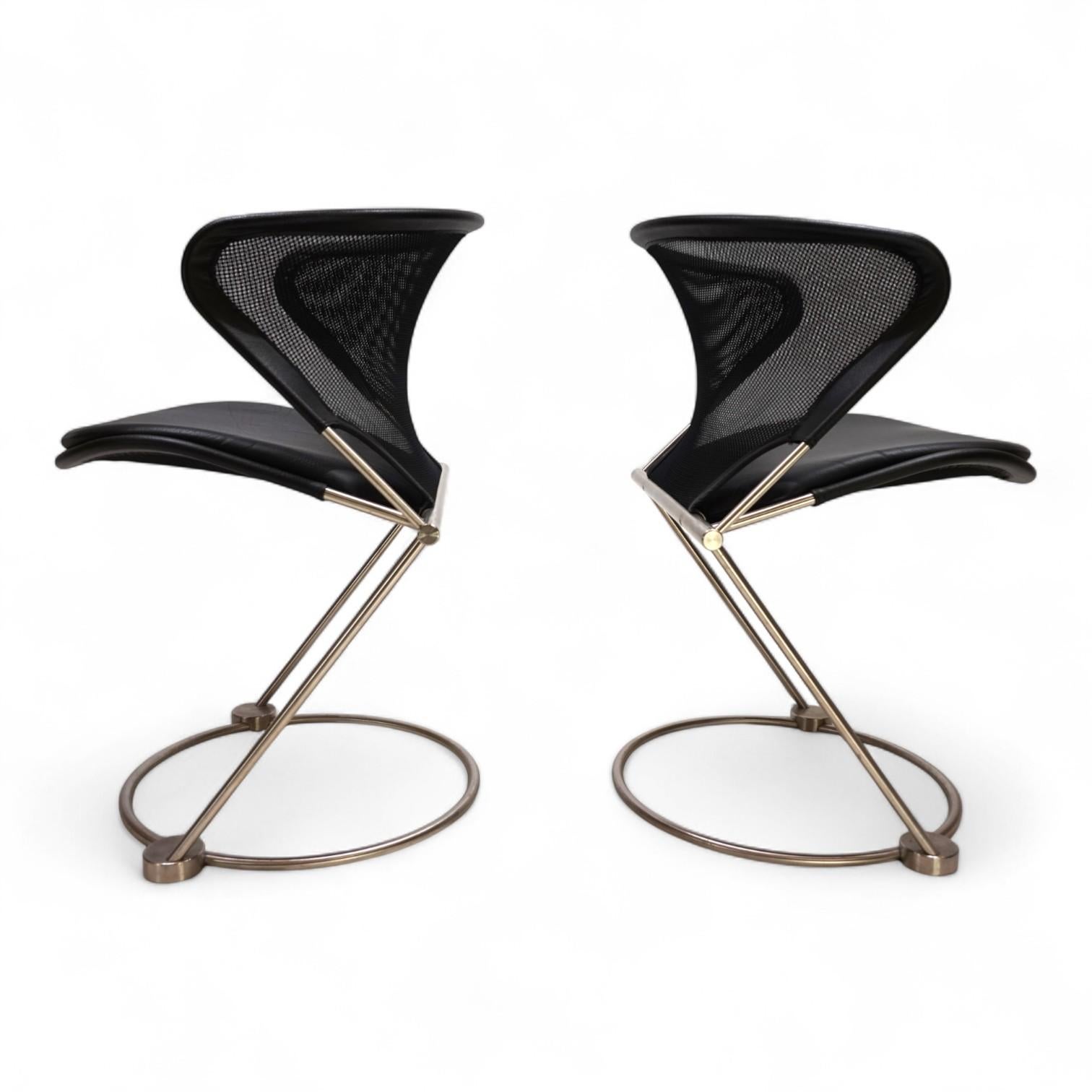 Set of 2 Wilkhahn Nuvola conference / dining room chairs by Herbert Ohl, 1980 in vendita 7