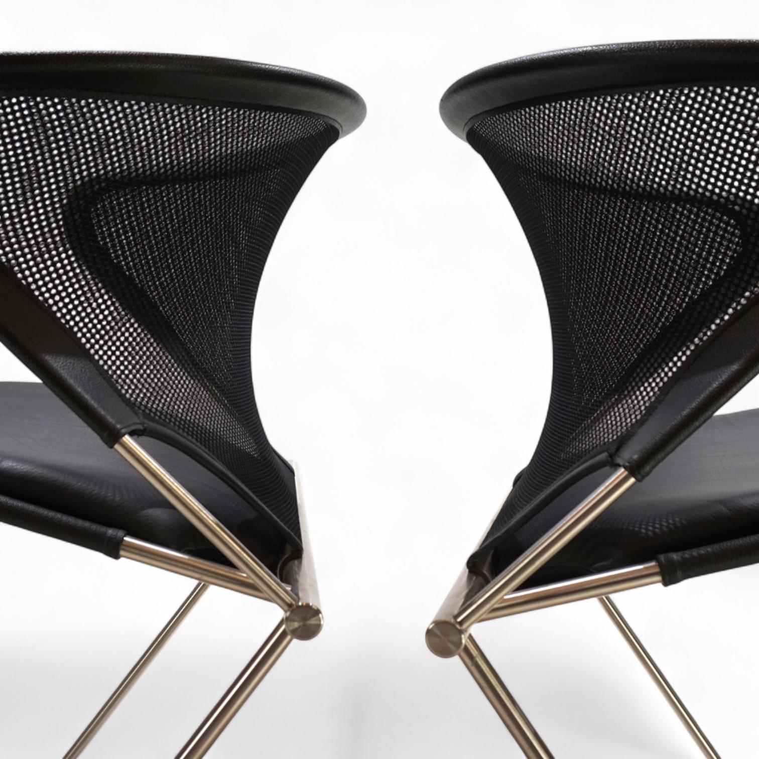 Set of 2 Wilkhahn Nuvola conference / dining room chairs by Herbert Ohl, 1980 in vendita 8