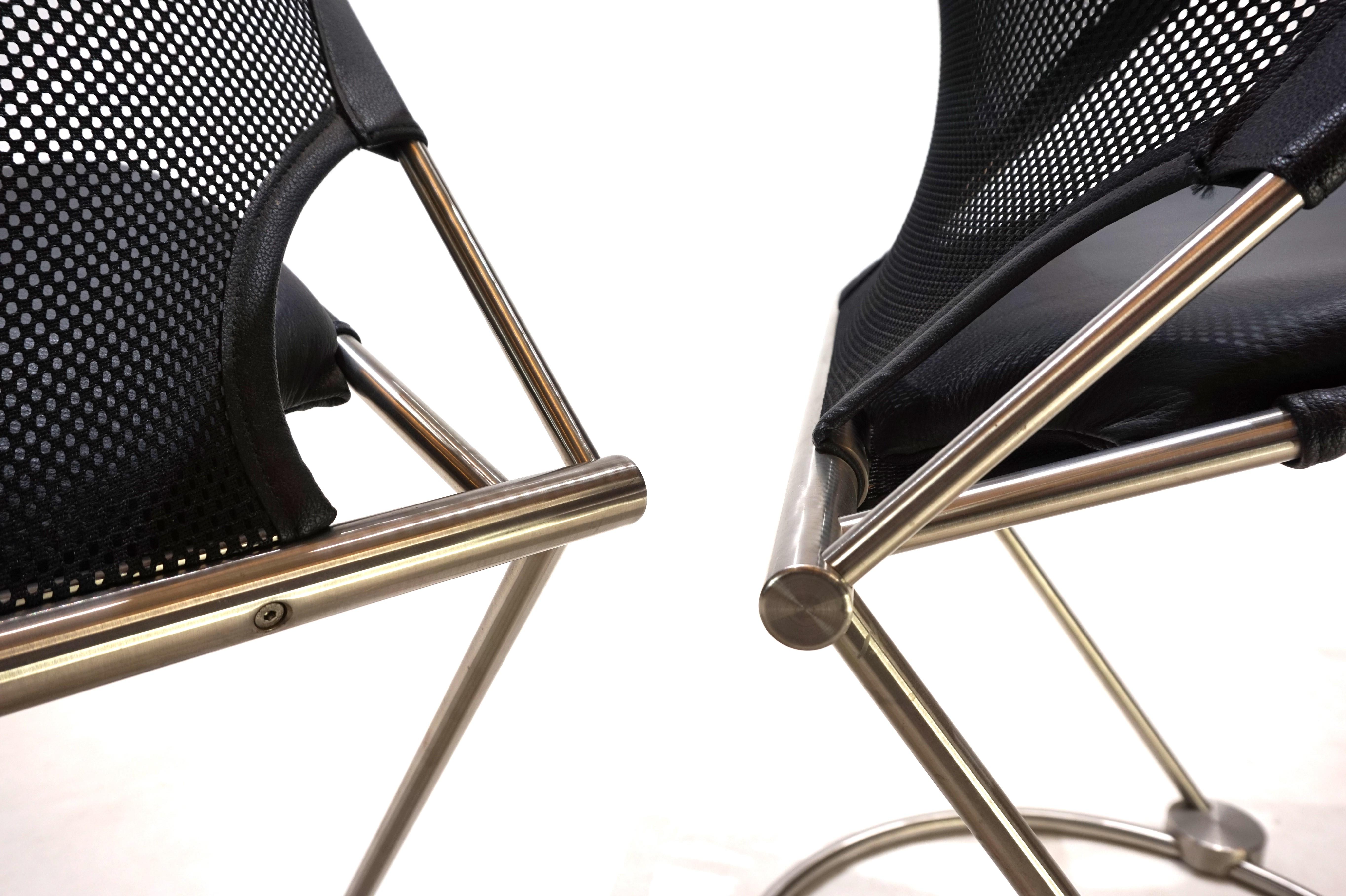Ensemble de 2 chaises de conférence / de salle à manger Wilkhahn Nuvola par Herbert Ohl, 1980 en vente 12