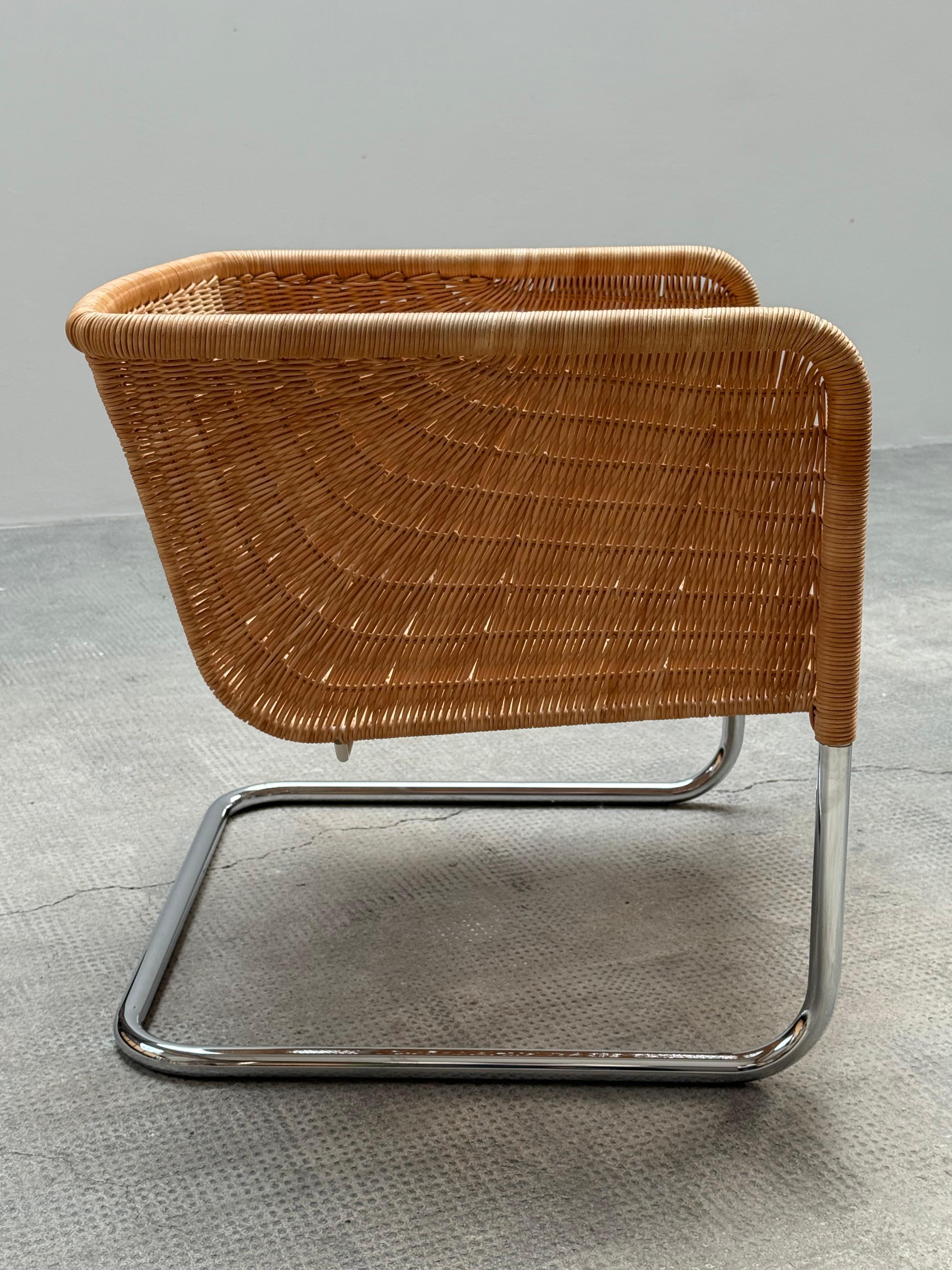 SET VON 2 WILLIAM DUNKEL FÜR TECTA D44 KANTILEVER-SESSEL RATTAN, DEUTSCHLAND 1960er Jahre im Angebot 9