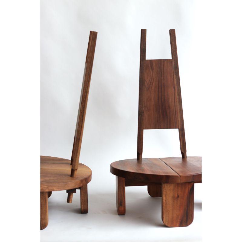 Walnut Set of 2, Wilson Chairs by Eloi Schultz For Sale