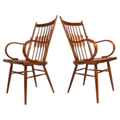Satz von 2 Windsor Centennial Chairs von Kipp Stewart für Drexel, USA, ca. 1960er Jahre