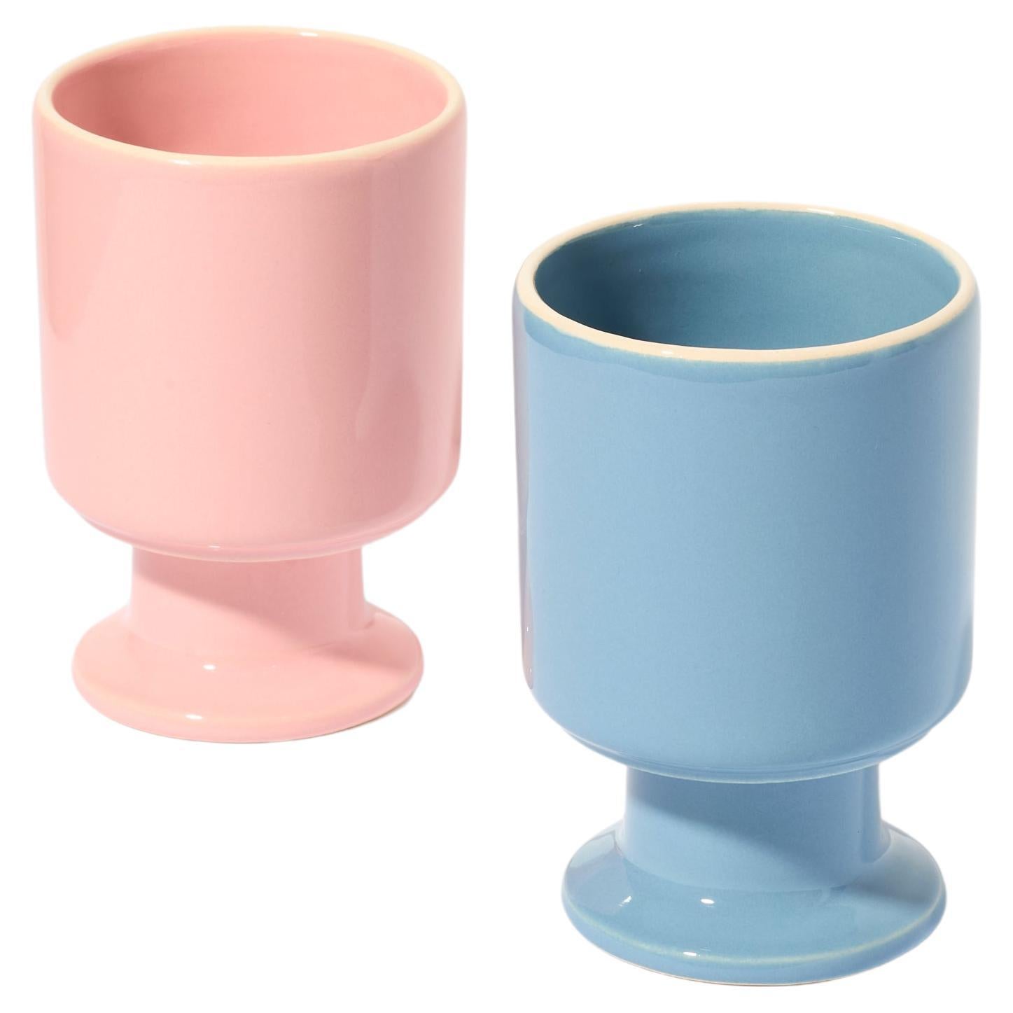 Set of 2 WIT Mug / Candy / Denim by Malwina Konopacka For Sale