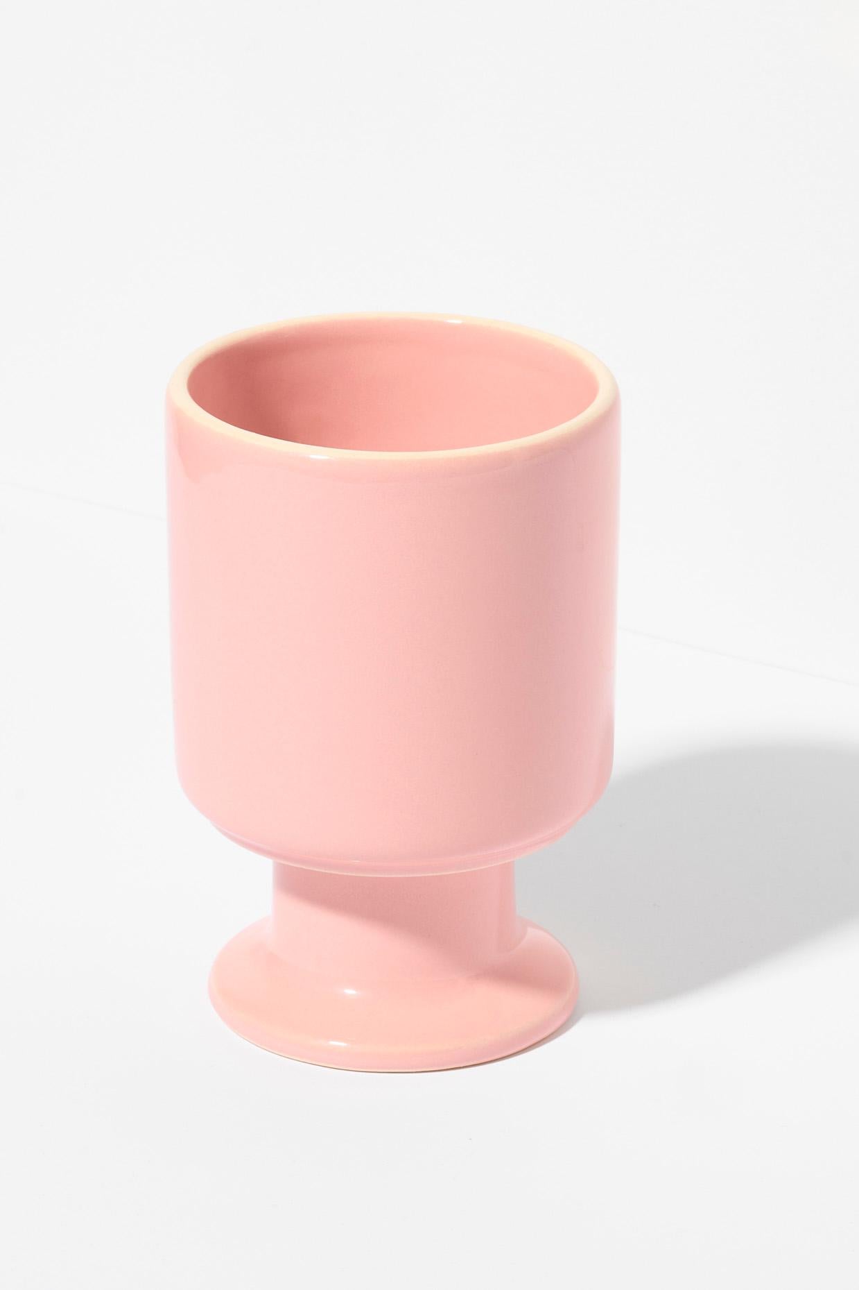 Glazed Set of 2 WIT Mug / Candy / Ecru by Malwina Konopacka For Sale