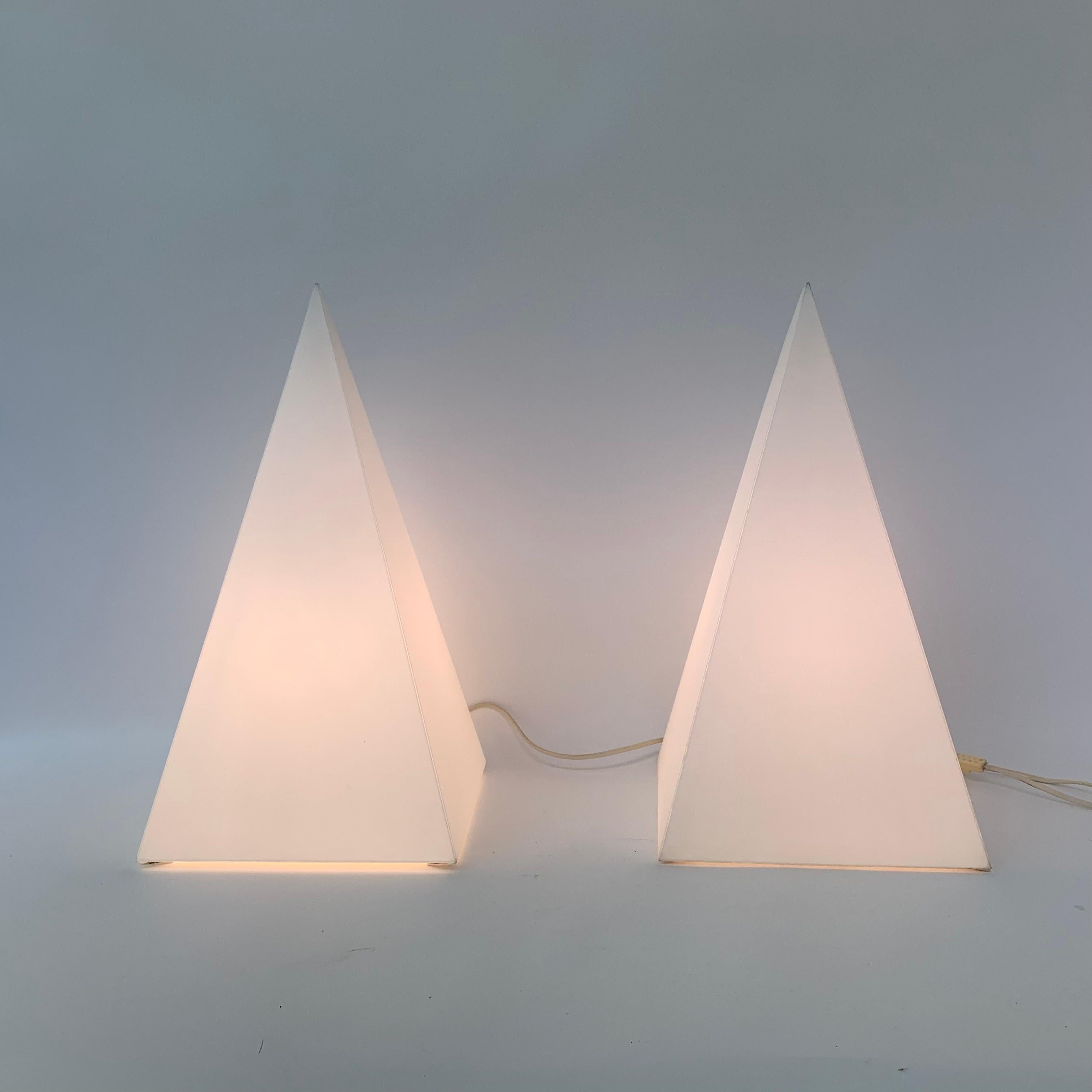 Dutch Set of 2 Woja Table Lamps, 1970’s For Sale