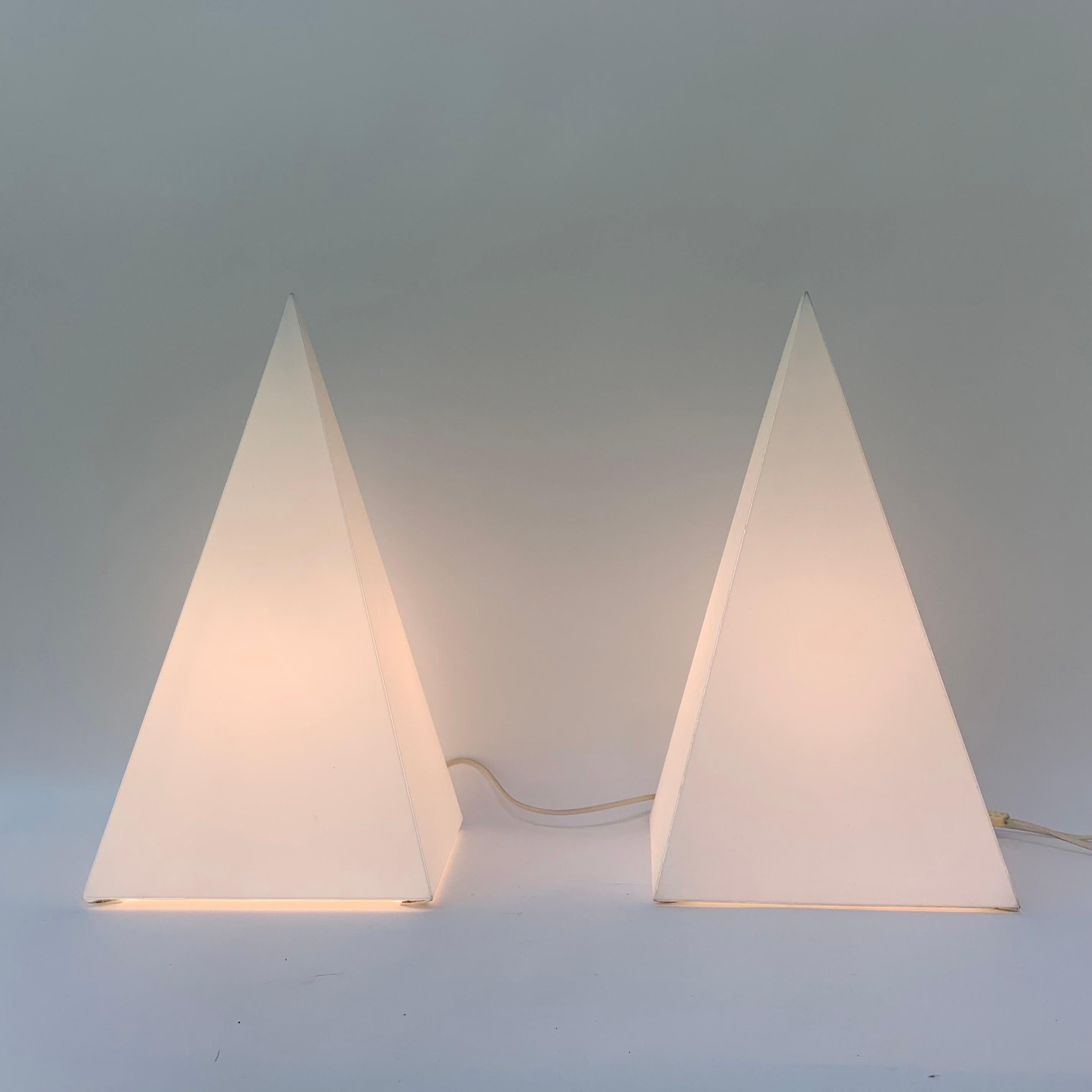 Set of 2 Woja Table Lamps, 1970’s In Fair Condition For Sale In Delft, NL