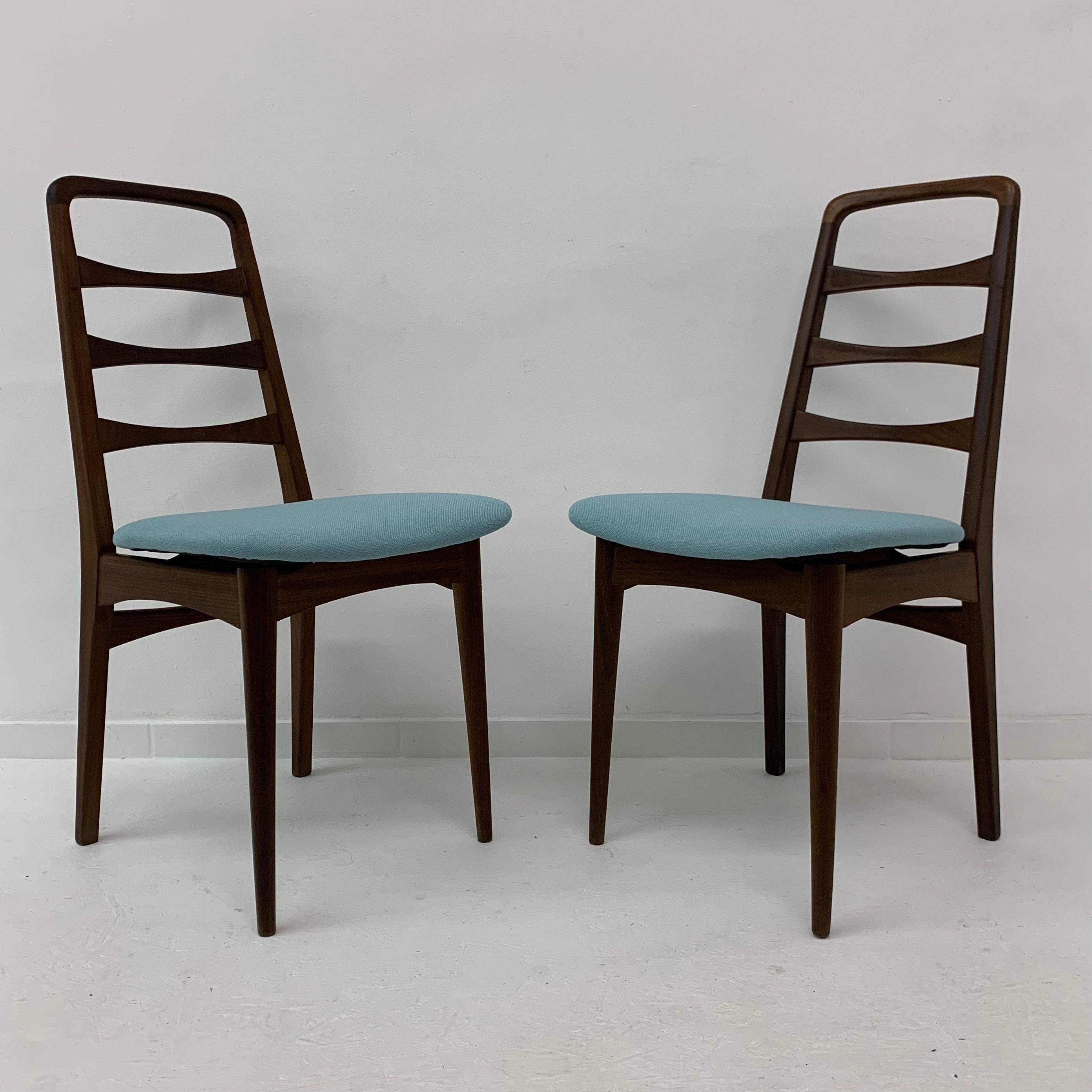 Ensemble de 2 chaises de salle à manger en bois, années 1950 en vente 5