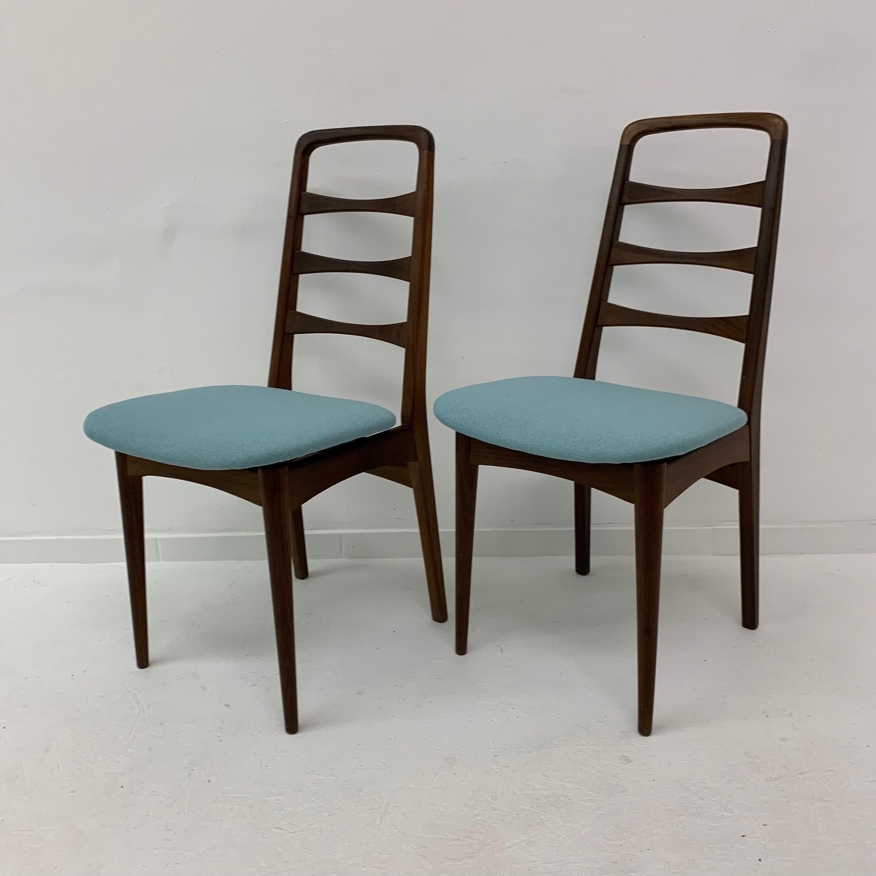 Ensemble de 2 chaises de salle à manger en bois, années 1950 en vente 9