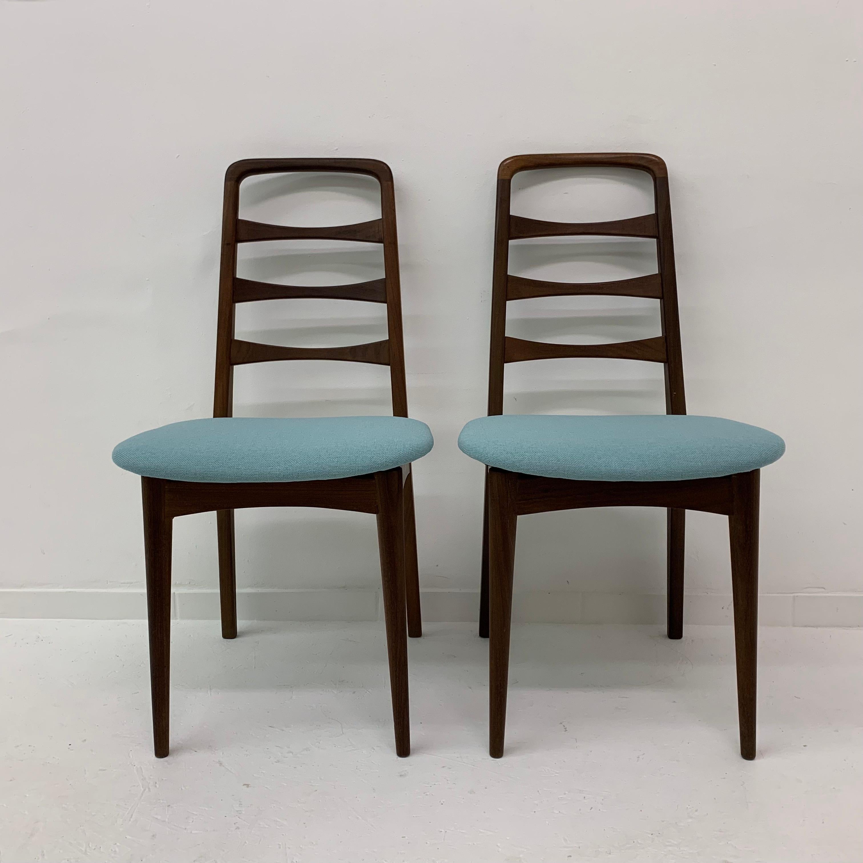 Dutch Set of 2 wooden dining chairs , 1950’s For Sale