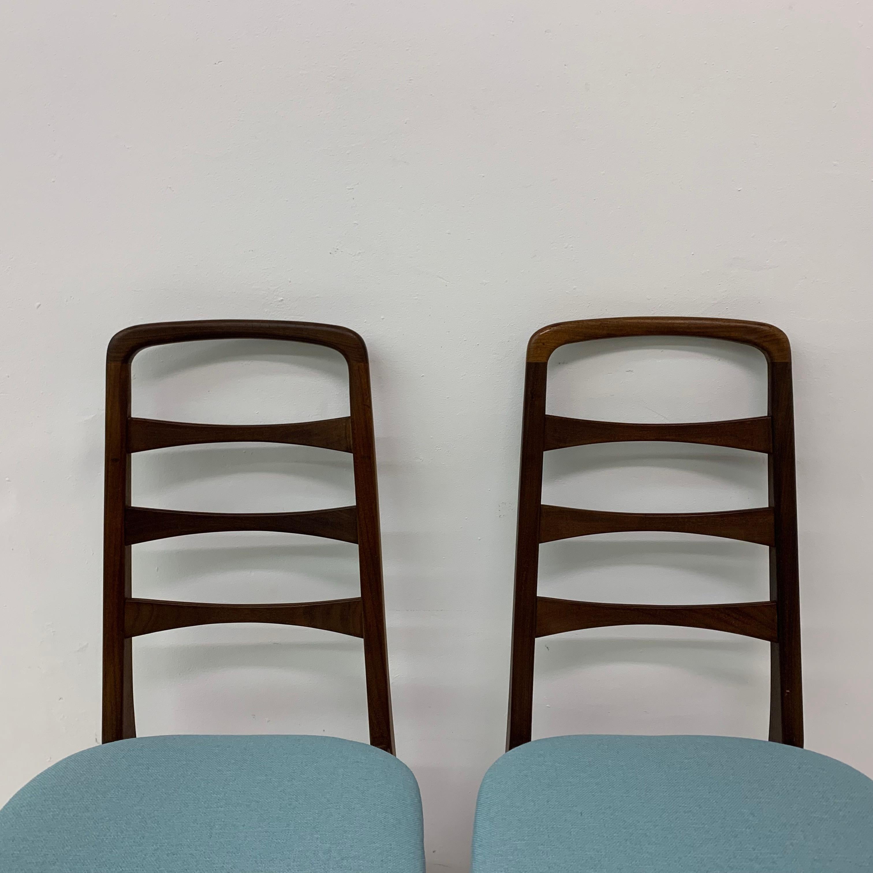 Ensemble de 2 chaises de salle à manger en bois, années 1950 en vente 2