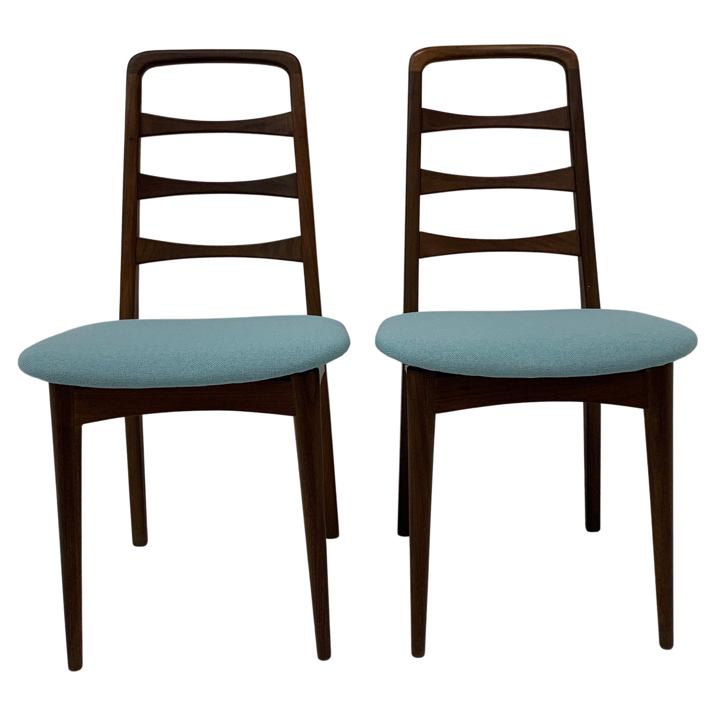 Set of 2 wooden dining chairs , 1950’s For Sale