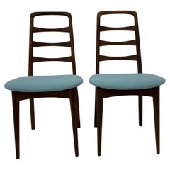 2 Stühle aus Holz, 1950er Jahre