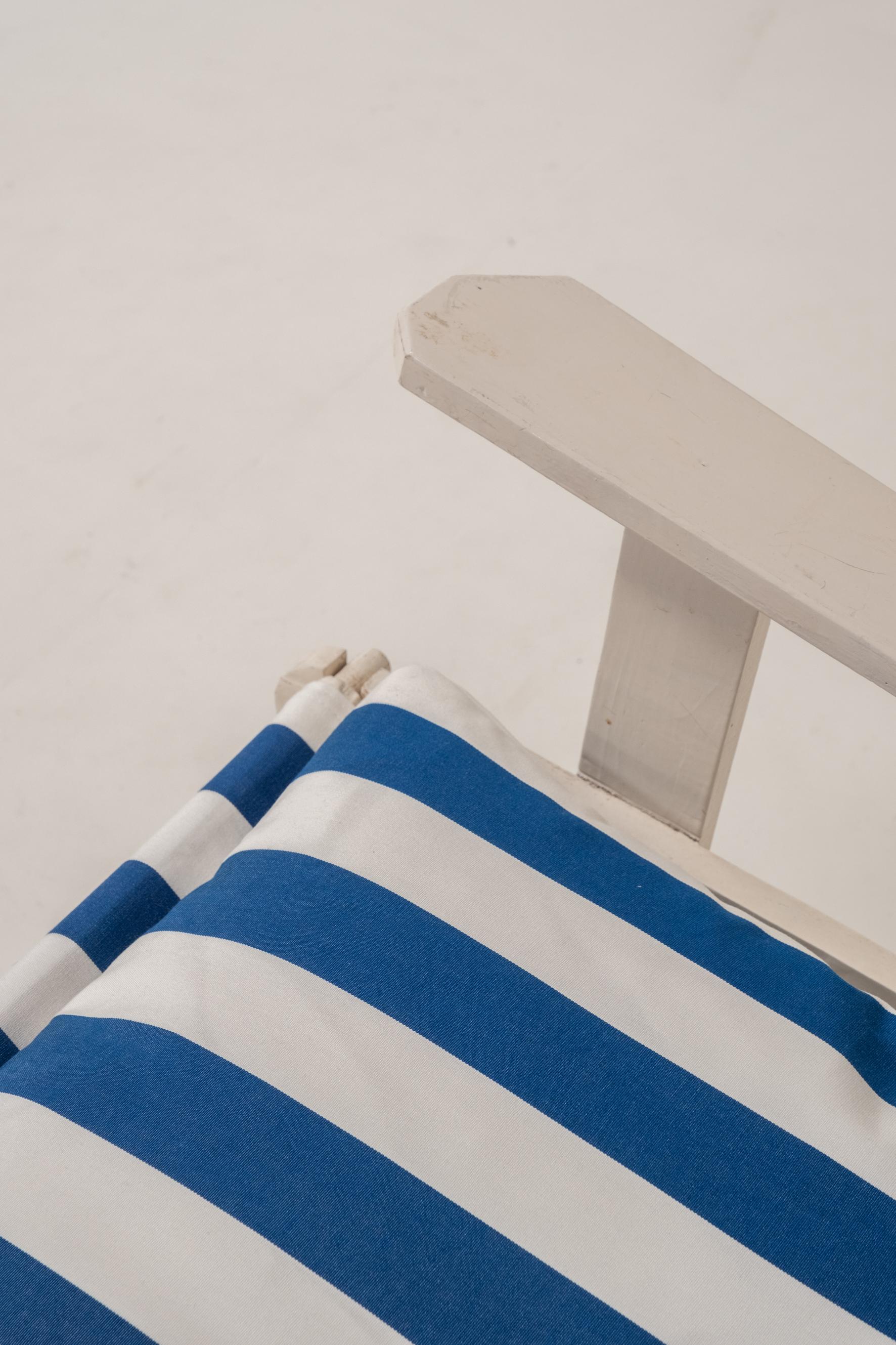 Set di 2 sgabelli relax in legno stile riviera francese in vendita 4