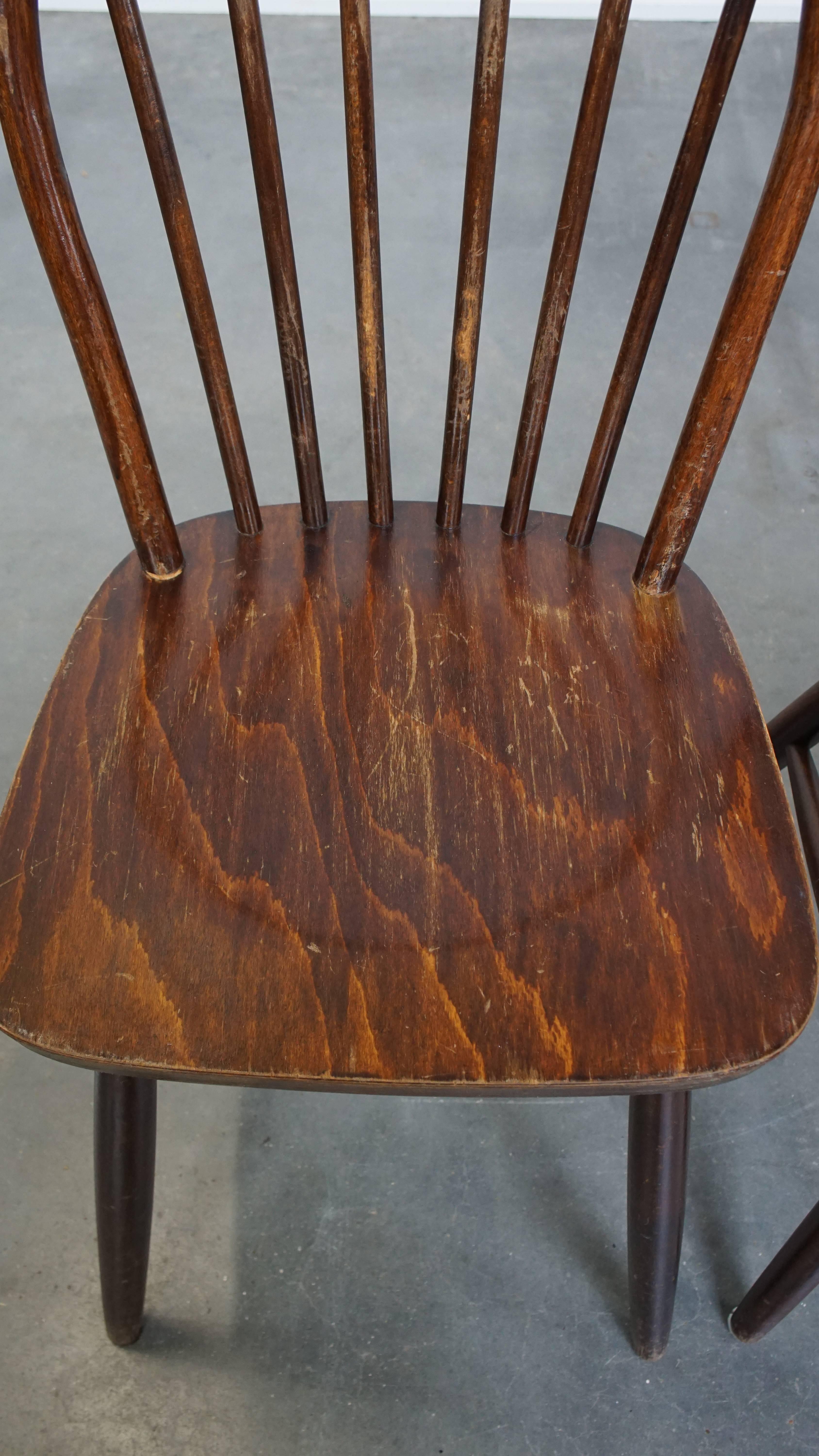 Late 20th Century Set of 2 wooden windsor bars chairs from the 70s in English style For Sale