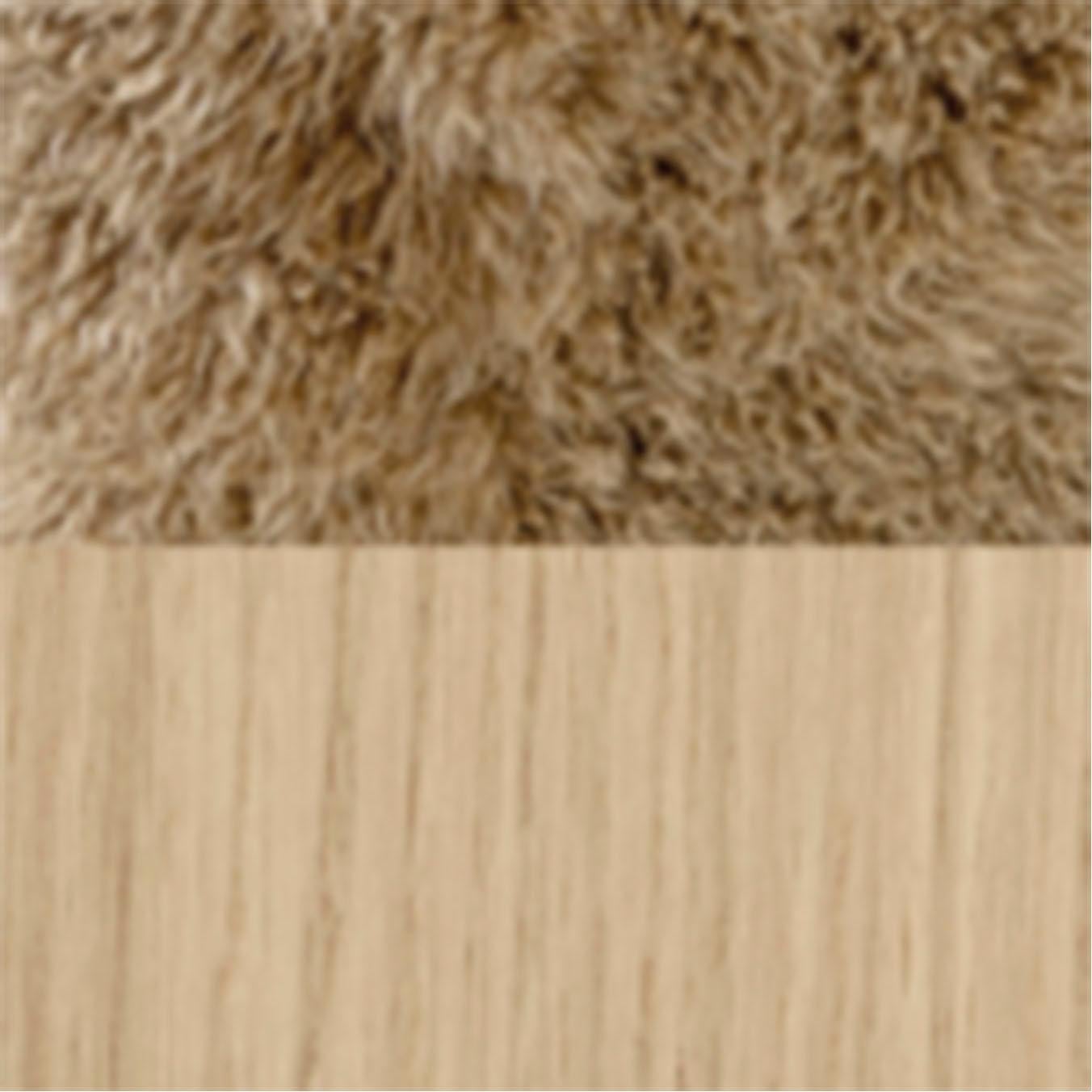 2er-Set Wulff Atd2 & Pouf Atd3 aus Schafsleder Honey/Oak für &Tradition im Angebot 2