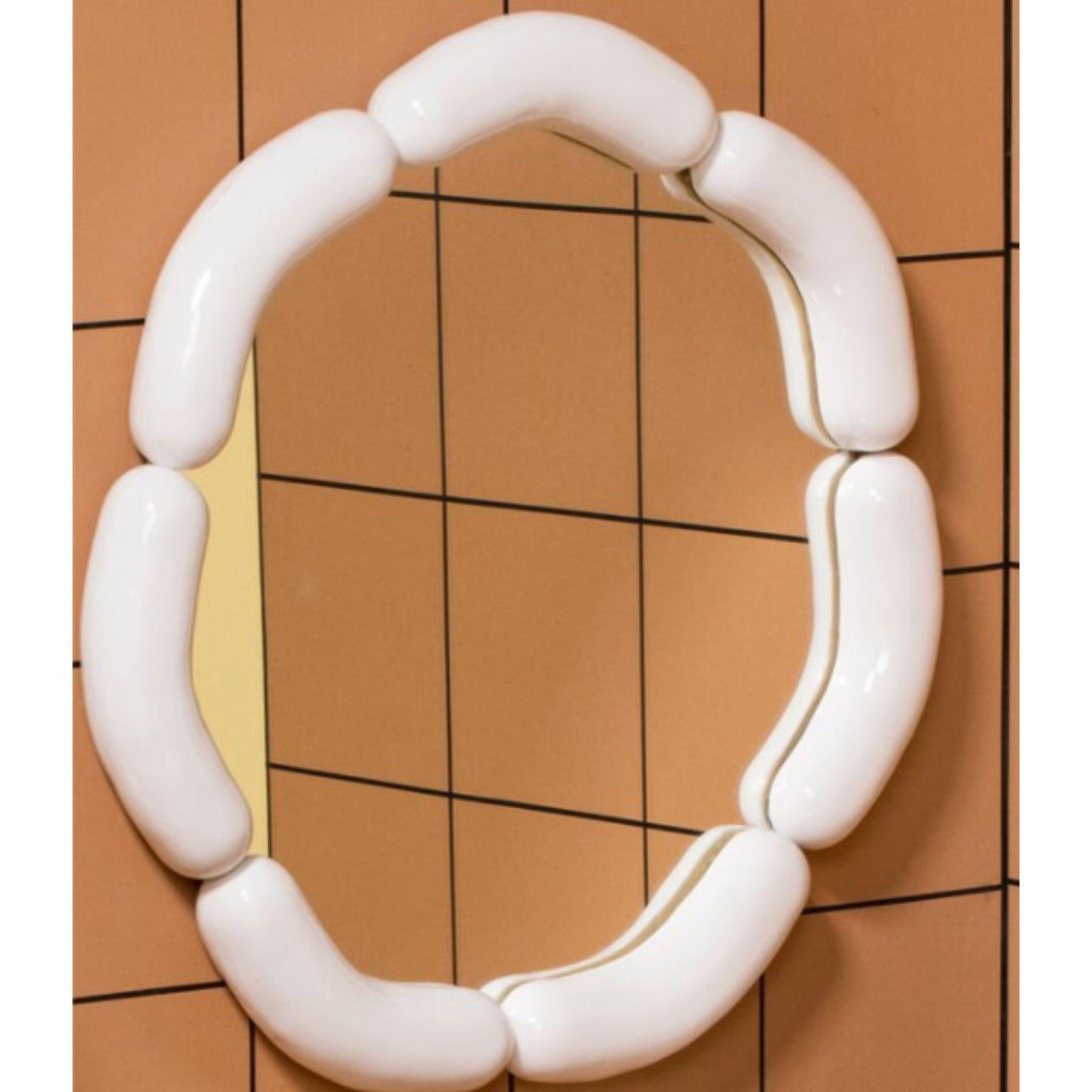 Ceramic Set of 2 Wurstie Mirrors by Tero Kuitunen For Sale