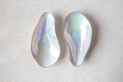 Set of 2 x Indulge nº3 / Iridescent / Side Dish, Handmade Porcelain Tableware