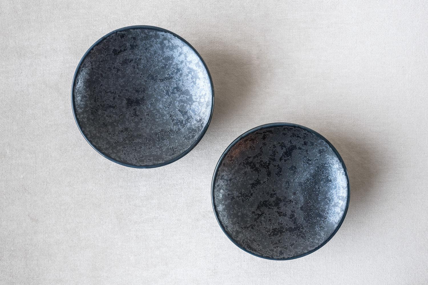 Set of 2 x Ovum, Nº8 / Graphite Grey / Side Dish, Handmade Porcelain Tableware For Sale 1